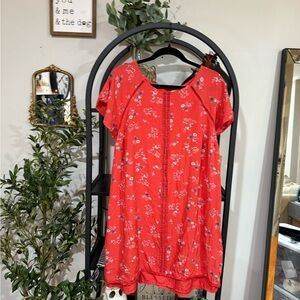 Modcloth Red Floral Mini Dress plus size 1x